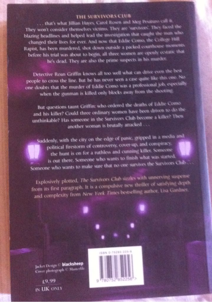 The Survivors Club - Lisa Gardner book collectible [Barcode 9780752852256] - Main Image 2