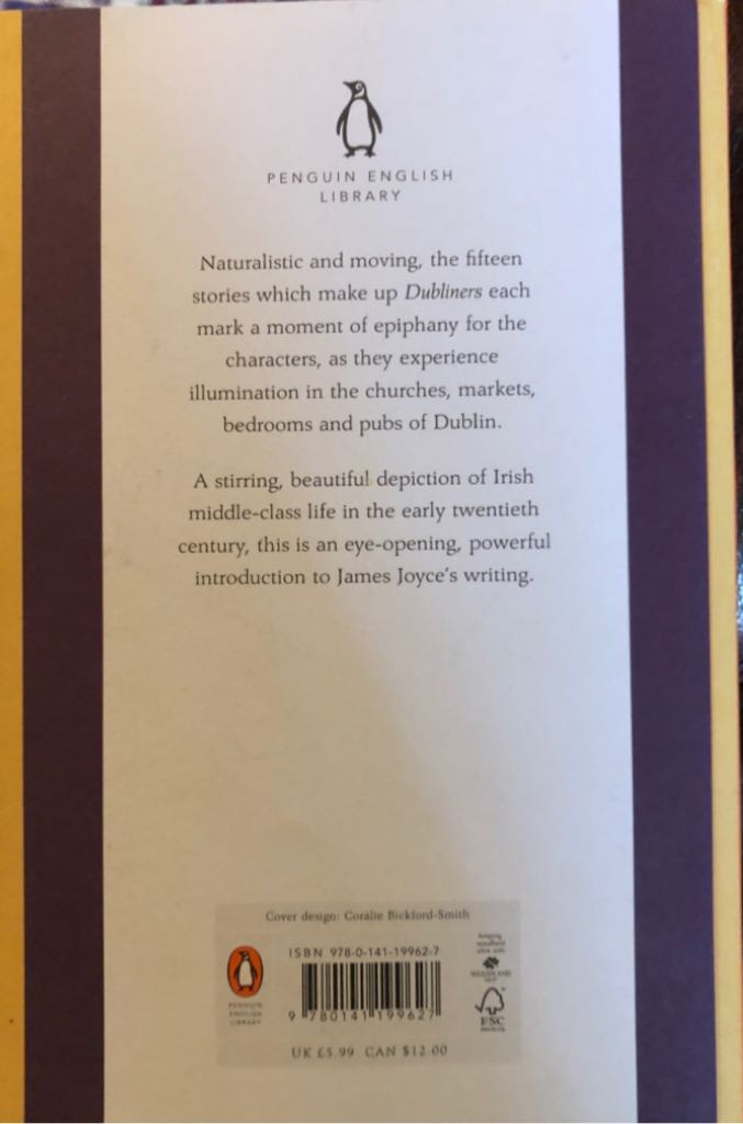 Dubliners - James Joyce (Penguin UK - Paperback) book collectible [Barcode 9780141199627] - Main Image 2