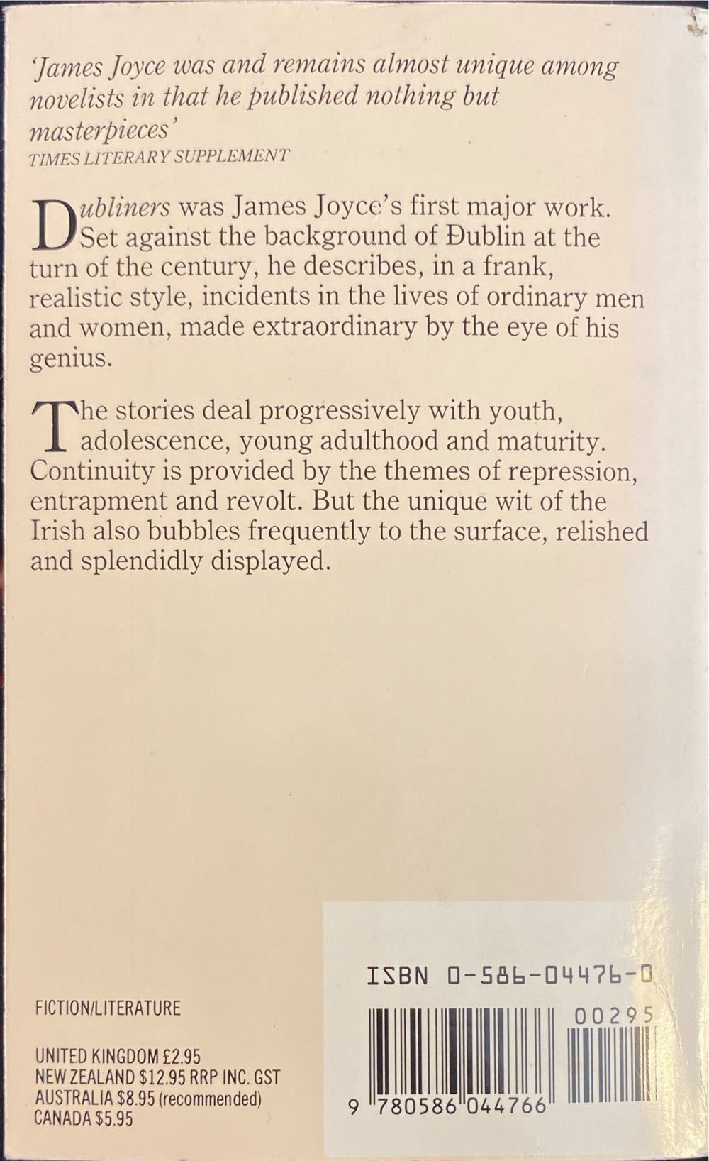 Dubliners - James Joyce (Granada Books - Paperback) book collectible [Barcode 9780586044766] - Main Image 2