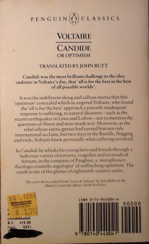 Candide - Voltaire (Penguin Classics - Paperback) book collectible [Barcode 9780140440041] - Main Image 2