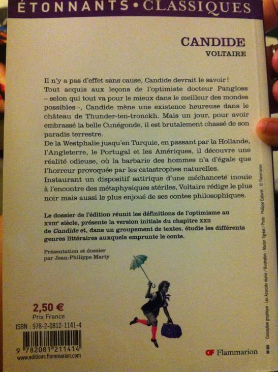Candide - Voltaire (Flammarion) book collectible [Barcode 9782290314739] - Main Image 2