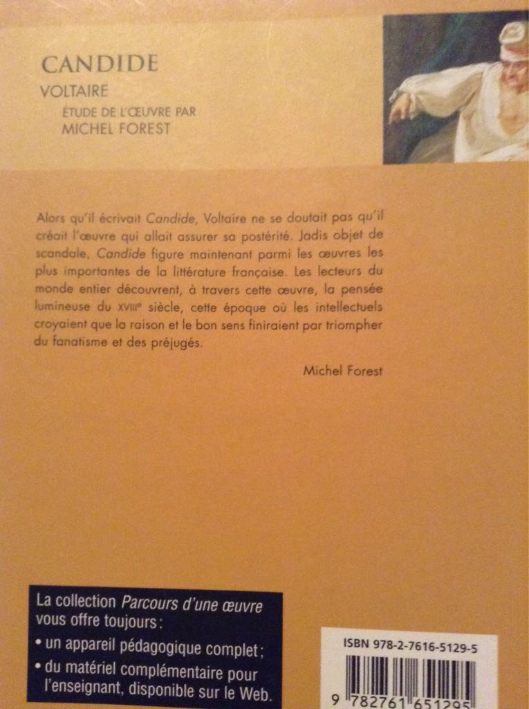 Candide - Voltaire (Beauchemin Chenelière Éducation) book collectible [Barcode 9782761651295] - Main Image 2