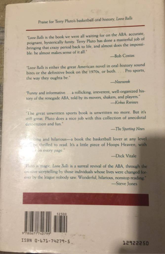 Tall Tales: The Glory Years of the NBA, in the Words of the Men Who Played, Coached, and Built Pro Basketball - Terry Pluto (New York : Simon & Schuster - Hardcover) book collectible [Barcode 9780671742799] - Main Image 2