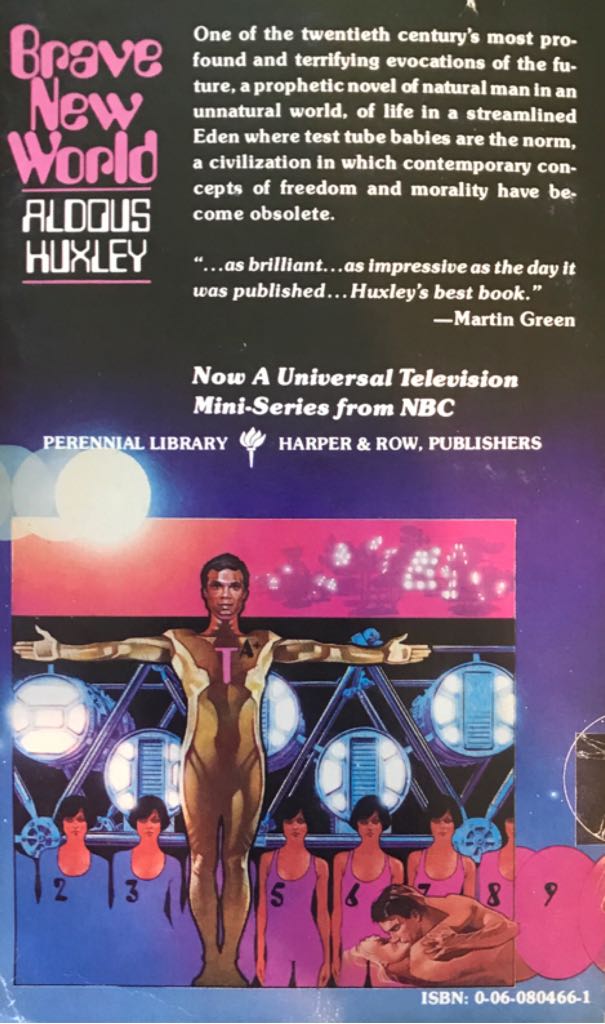 Brave New World - Aldous Huxley (Harper & Row - Paperback) book collectible [Barcode 9780060804664] - Main Image 2
