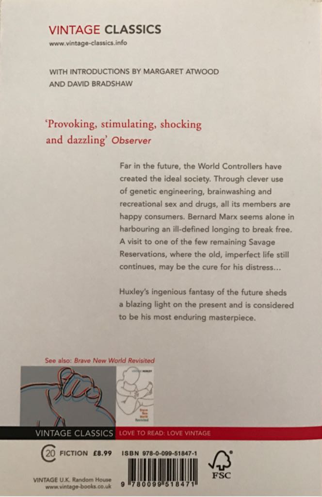 Brave New World - Aldous Huxley (Penguin Random House - Paperback) book collectible [Barcode 9780099518471] - Main Image 2