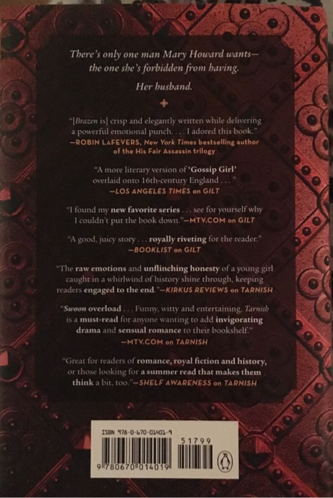 Brazen  (Viking Penguin Group - Hardcover) book collectible - Main Image 2