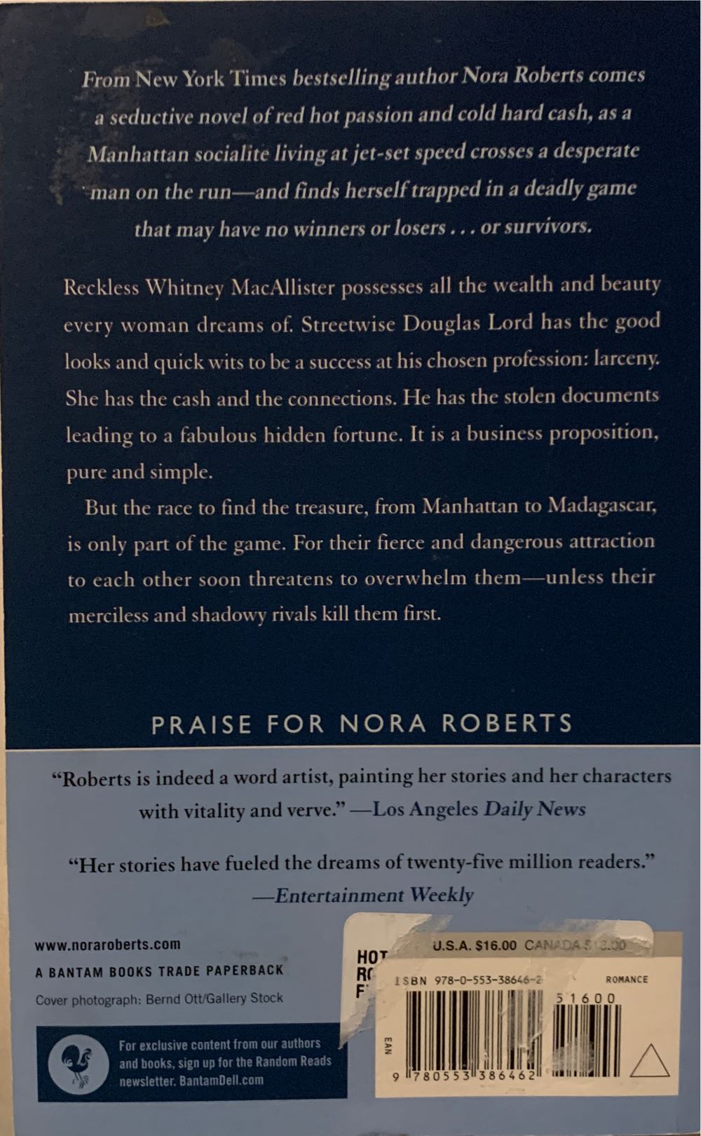 Hot Ice - Nora Roberts (Bantam Books Trade Paperbacks) book collectible [Barcode 9780553386462] - Main Image 2