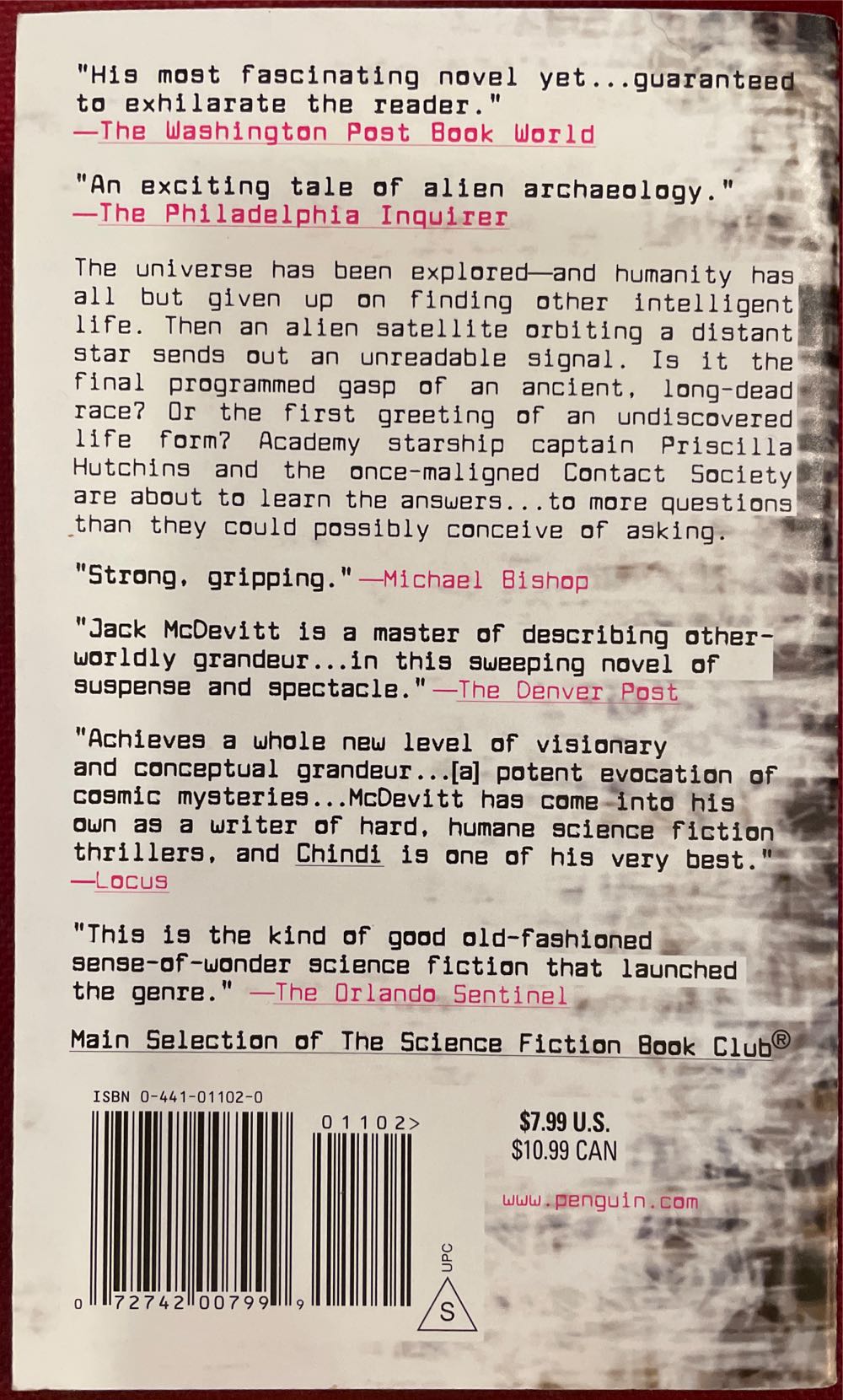 Chindi - Jack McDevitt (Ace Science Fiction - Paperback) book collectible [Barcode 9780441011025] - Main Image 2