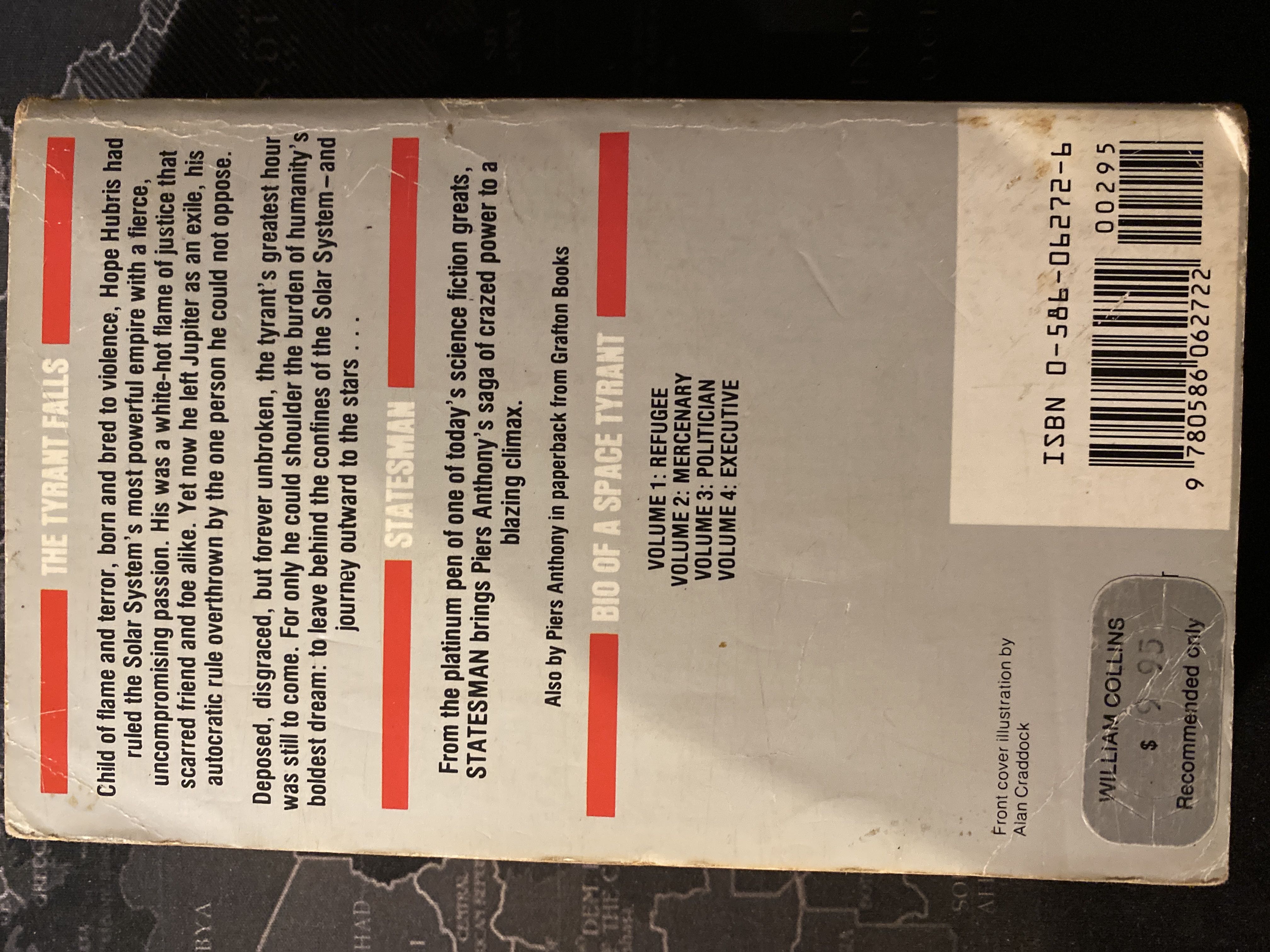 Statesman - Piers Anthony (Grafton Books - Paperback) book collectible [Barcode 9780586062722] - Main Image 2