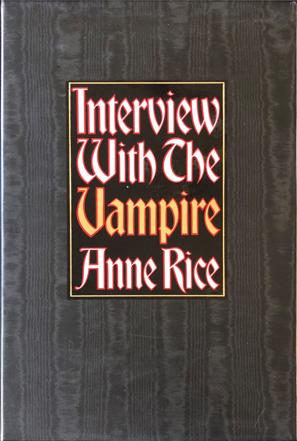 Interview With the Vampire - Anne Rice (Alfred a Knopf Inc - Hardcover) book collectible [Barcode 9780679450849] - Main Image 2