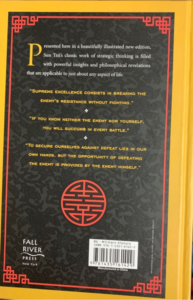 The Art of War - Sun Tzu (Fall River Press - Hardcover) book collectible [Barcode 9781435161429] - Main Image 2