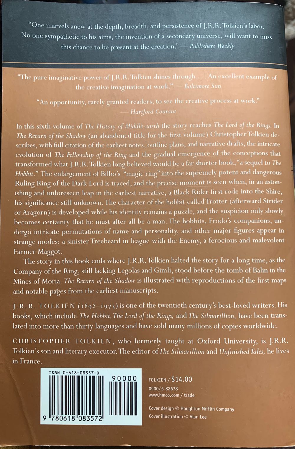 Return of the Shadow, The - J.R.R. Tolkien (Mariner Books - Paperback) book collectible [Barcode 9780618083572] - Main Image 2