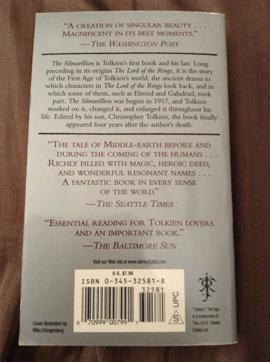 The Silmarillion - J. R. R. Tolkien (Del Rey - Paperback) book collectible [Barcode 9780345325815] - Main Image 2