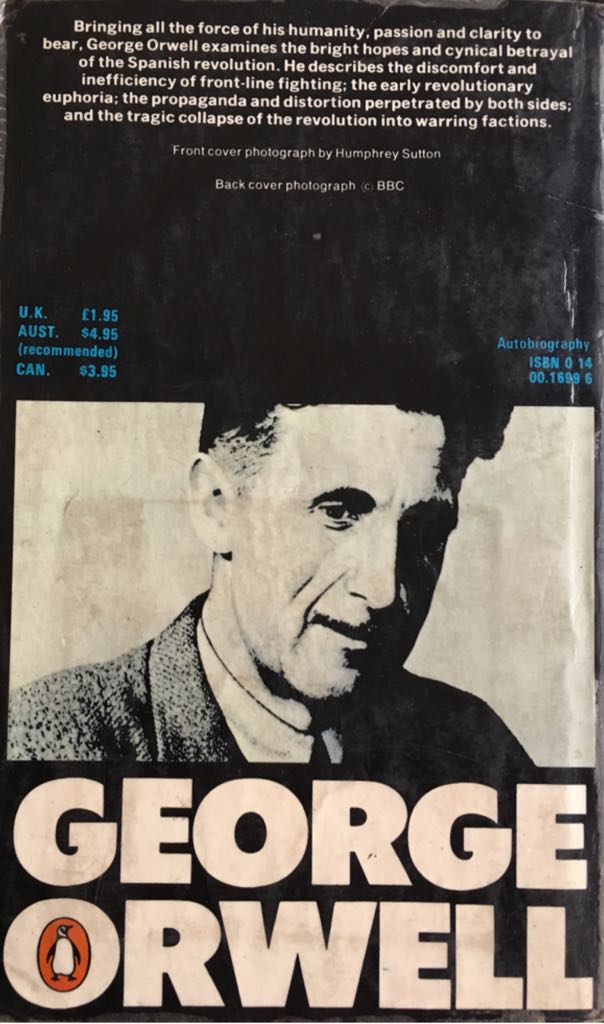 Homage to Catalonia - George Orwell (Penguin Books - Paperback) book collectible - Main Image 2