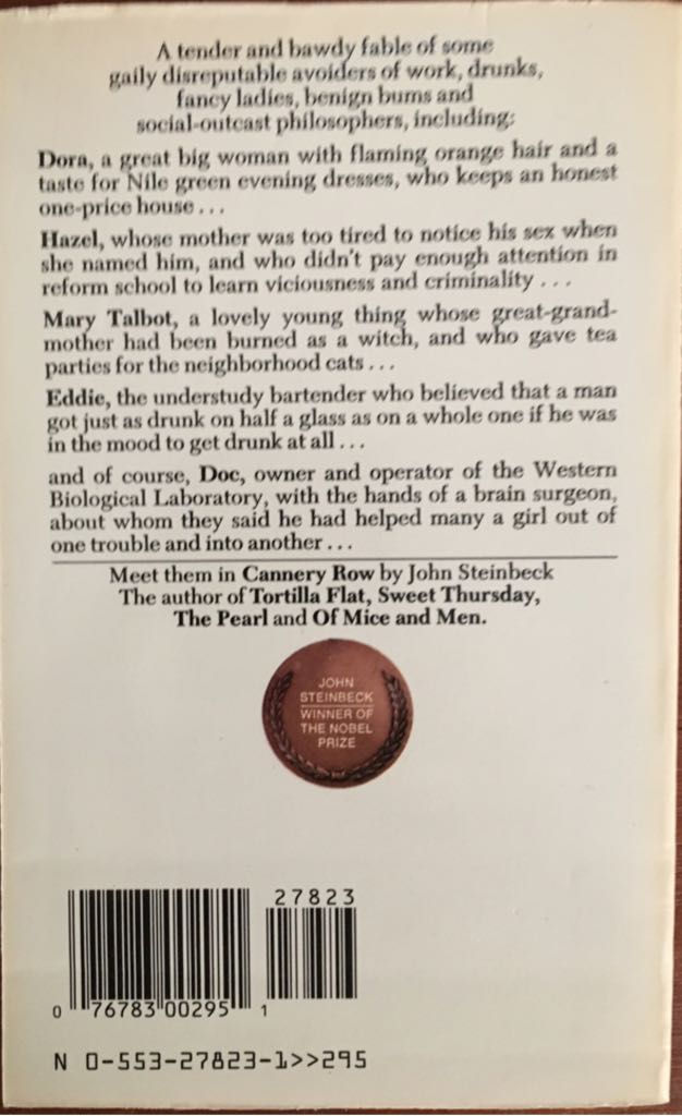Cannery Row - John Steinbeck (NO - Paperback) book collectible [Barcode 9780553278231] - Main Image 2