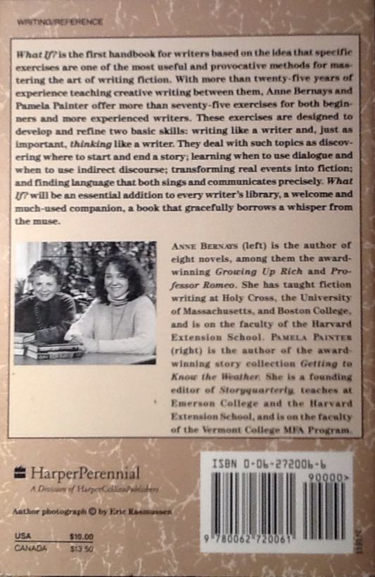 What if? - Anne Bernays (Harper Paperbacks - Paperback) book collectible [Barcode 9780062720061] - Main Image 2