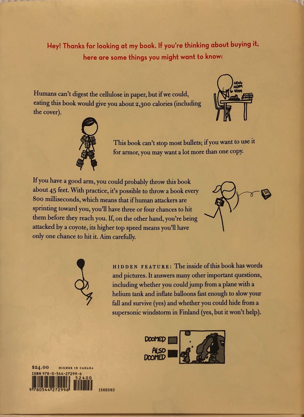 What If? - Randall Munroe (Houghton Mifflin Harcourt - Hardcover) book collectible [Barcode 9780544272996] - Main Image 2