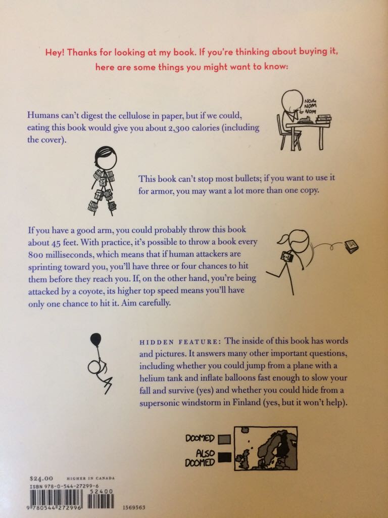 What if? - Randall munroe (Houghton Mifflin Harcourt - Hardcover) book collectible - Main Image 2