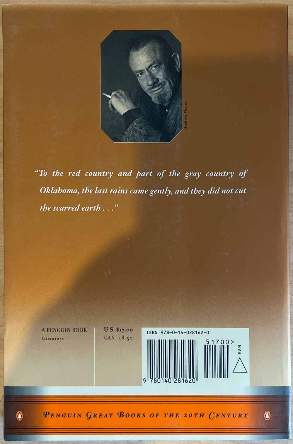 Grapes of Wrath, The - John Steinbeck (Great Penguin - Paperback) book collectible [Barcode 9780140281620] - Main Image 2