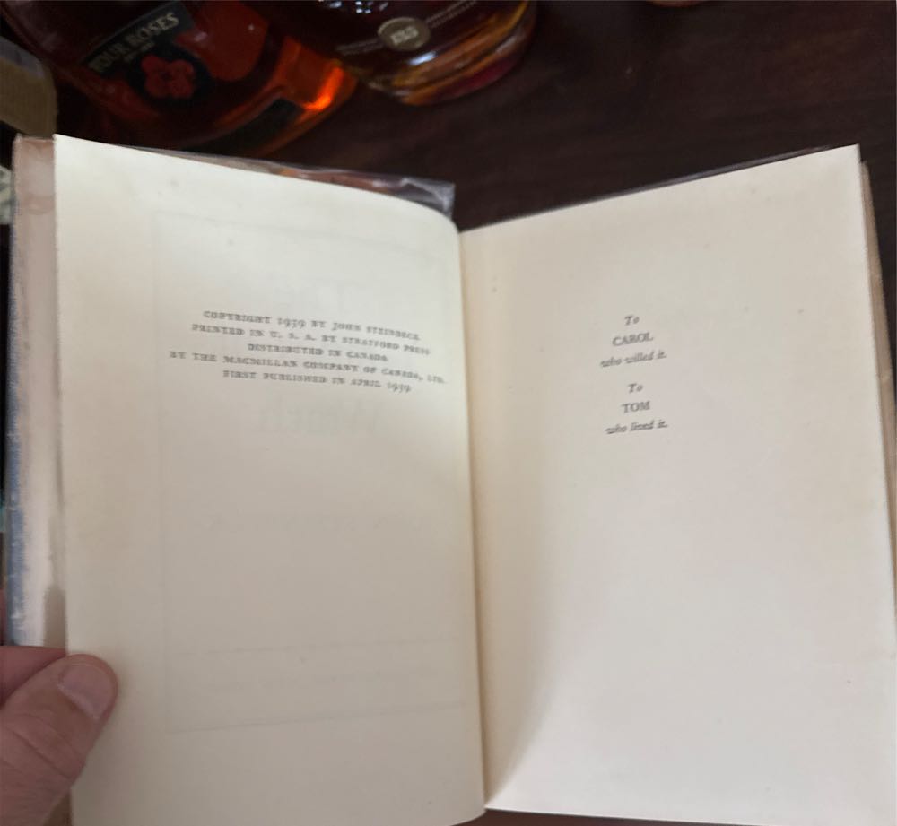 The Grapes Of Wrath - John Steinbeck (Viking Press - Hardcover) book collectible [Barcode 9780670826384] - Main Image 4