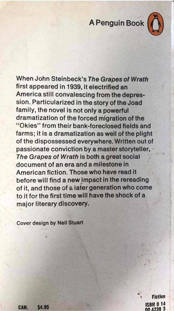 The Grapes of Wrath - John Steinbeck (Paperback) book collectible - Main Image 2