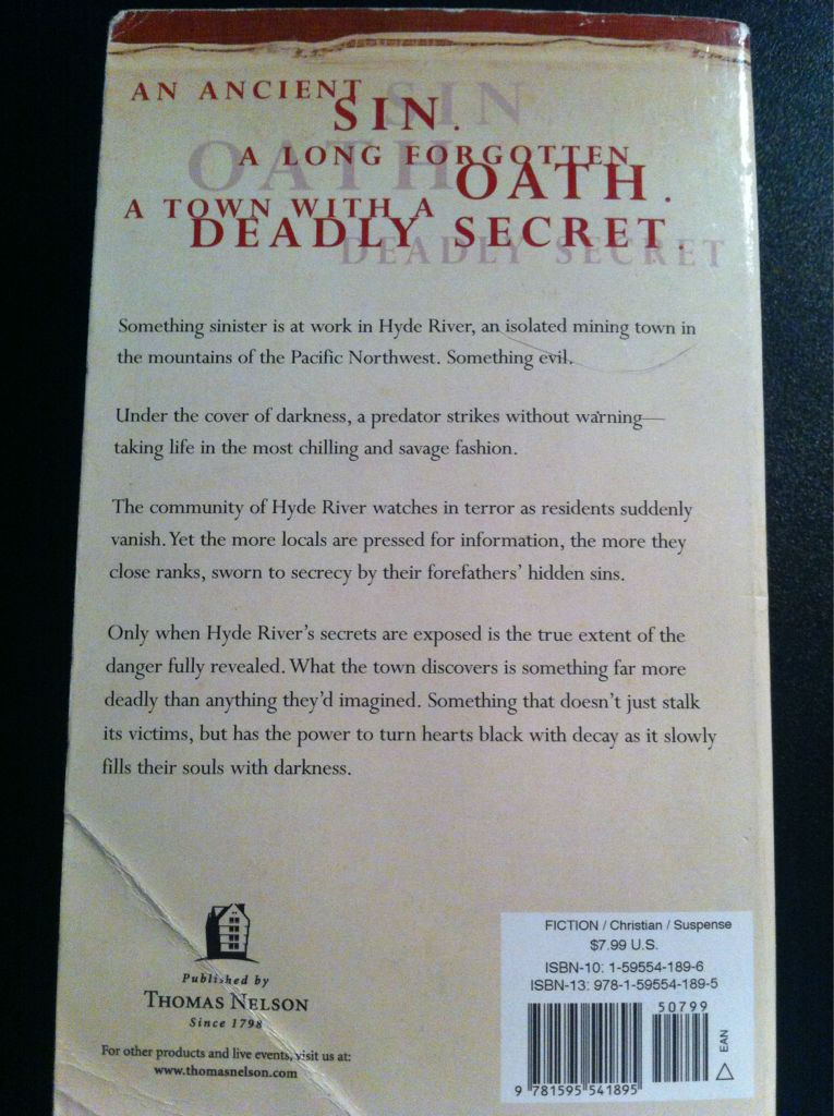 The Oath - John Lescroart (Thomas Nelson Inc - Paperback) book collectible [Barcode 9781595541895] - Main Image 2