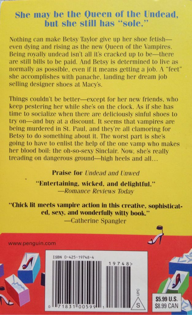 Undead And Unemployed - MaryJanice Davidson (Berkley - Paperback) book collectible [Barcode 9780425197486] - Main Image 2