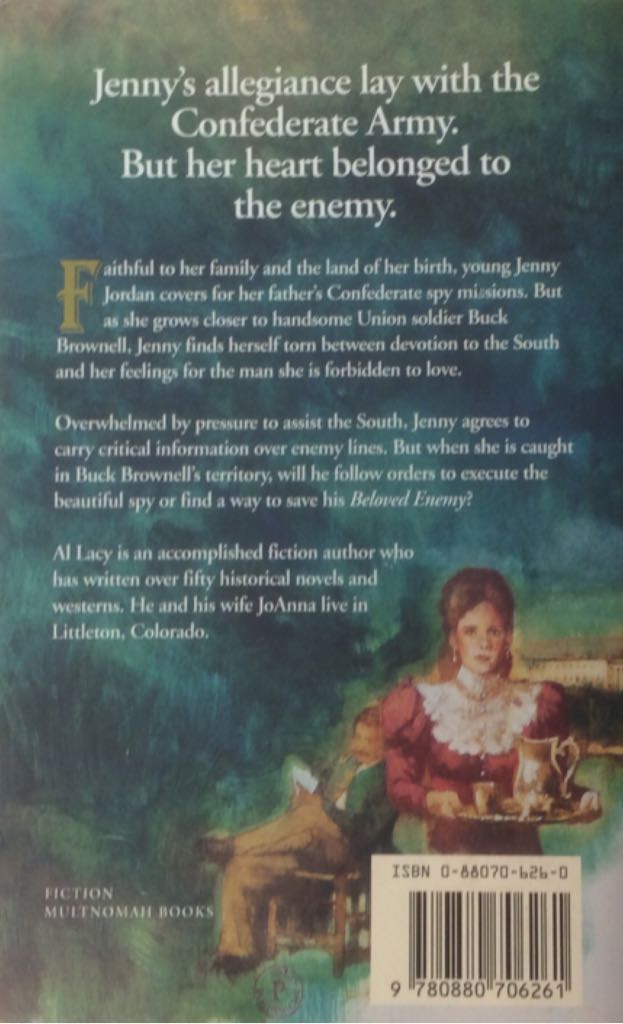 Beloved Enemy - Al Lacy (Multnomah) book collectible [Barcode 9780880706261] - Main Image 2