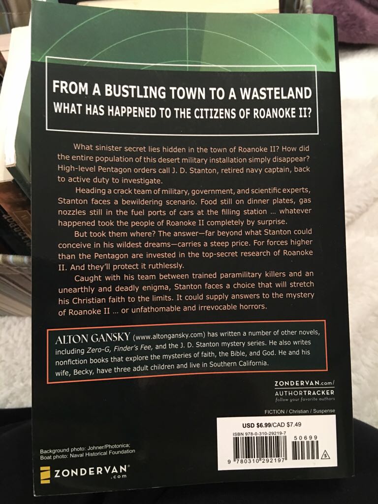 Vanished - Alton Gansky (Zondervan - Paperback) book collectible [Barcode 9780310292197] - Main Image 2