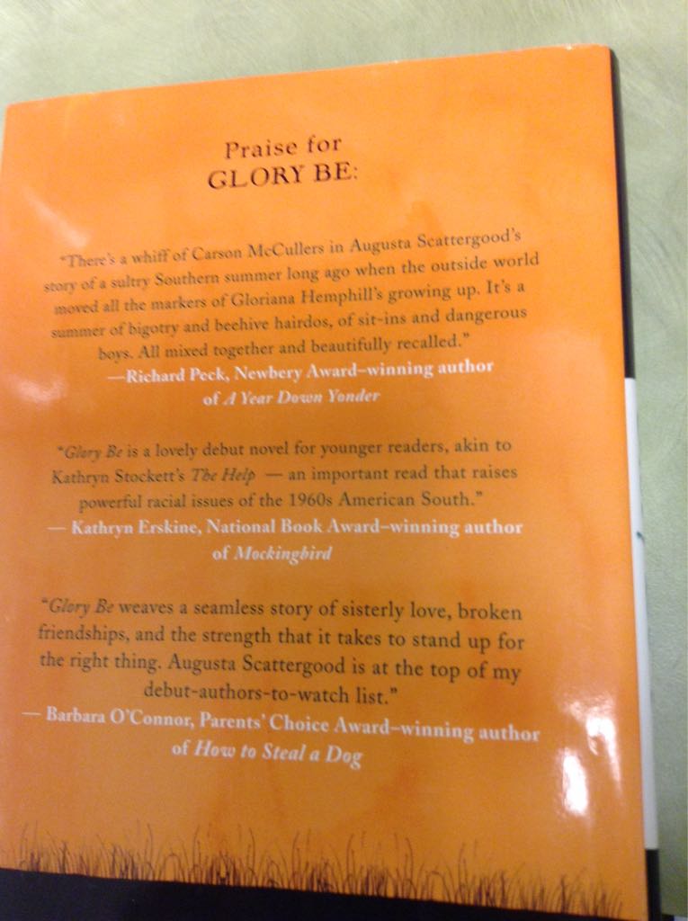 Glory Be - Augusta Scattergood book collectible [Barcode 9780545331807] - Main Image 2