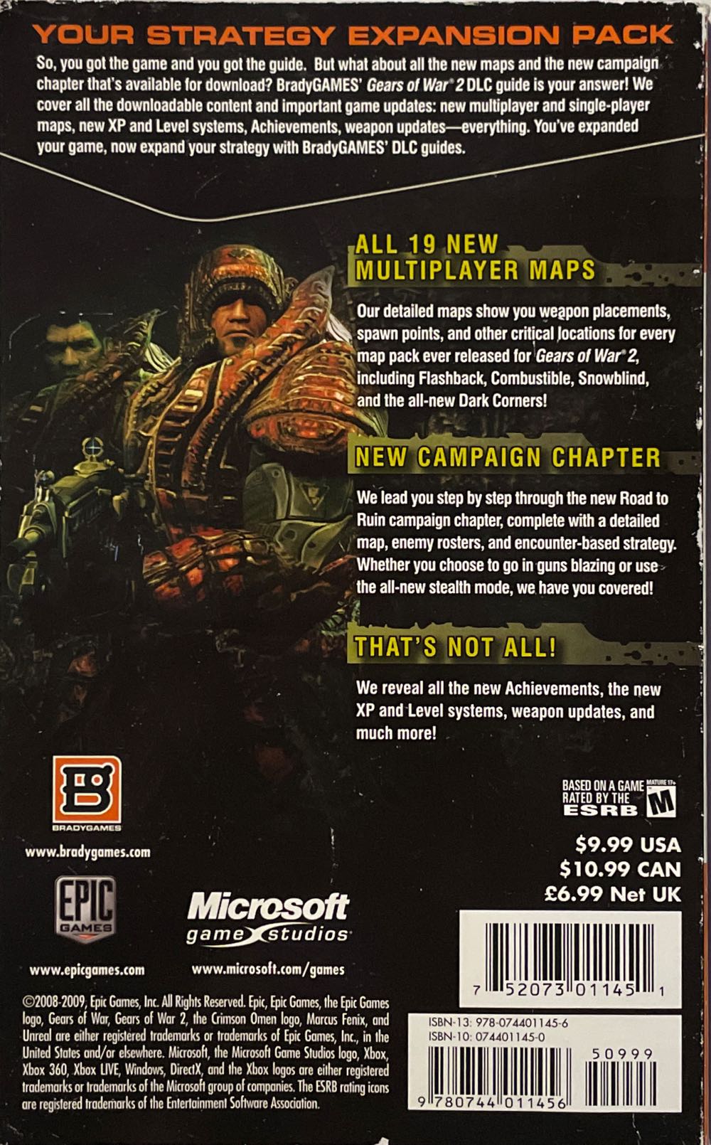 Gears Of War 2 DLC Mini Guide Maps - Jim Morey (Brady - Paperback) book collectible [Barcode 9780744011456] - Main Image 2