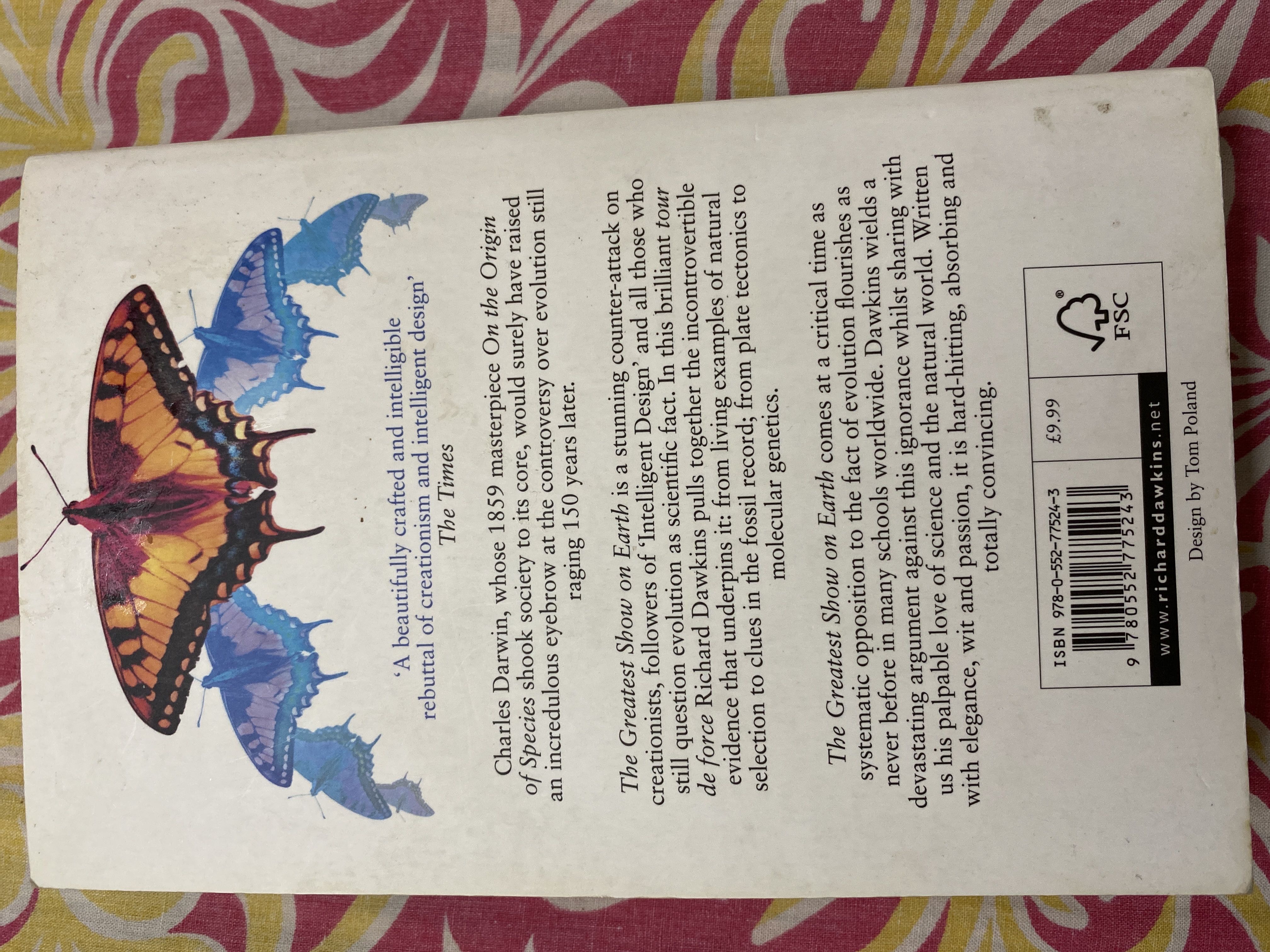 The Greatest Show On Earth - Richard Dawkins (Black Swan - Paperback) book collectible [Barcode 9780552775243] - Main Image 2