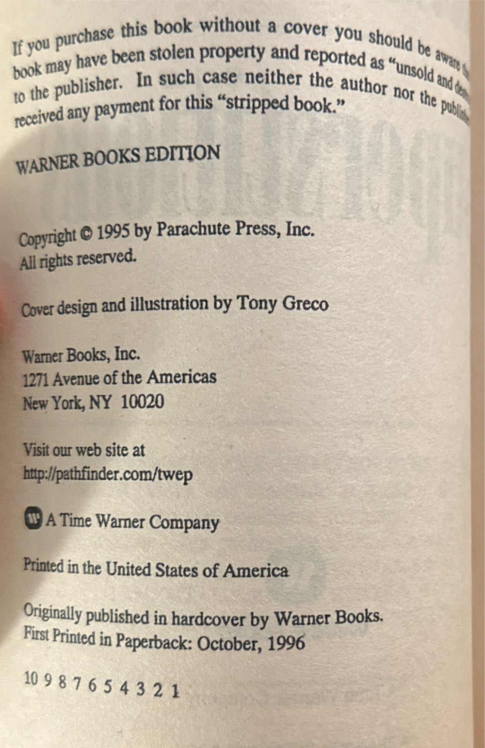 Superstitious - R. L. Stine (Warner Books (NY) - Paperback) book collectible [Barcode 9780446603508] - Main Image 3