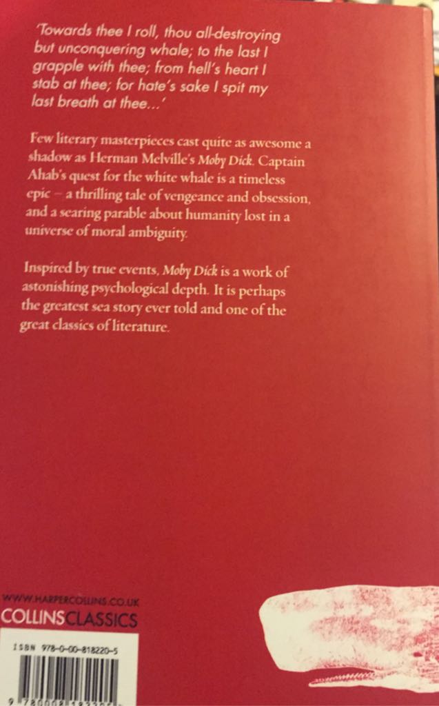 Moby dick - Herman melville (Collins Classics - Paperback) book collectible [Barcode 9780008182205] - Main Image 2