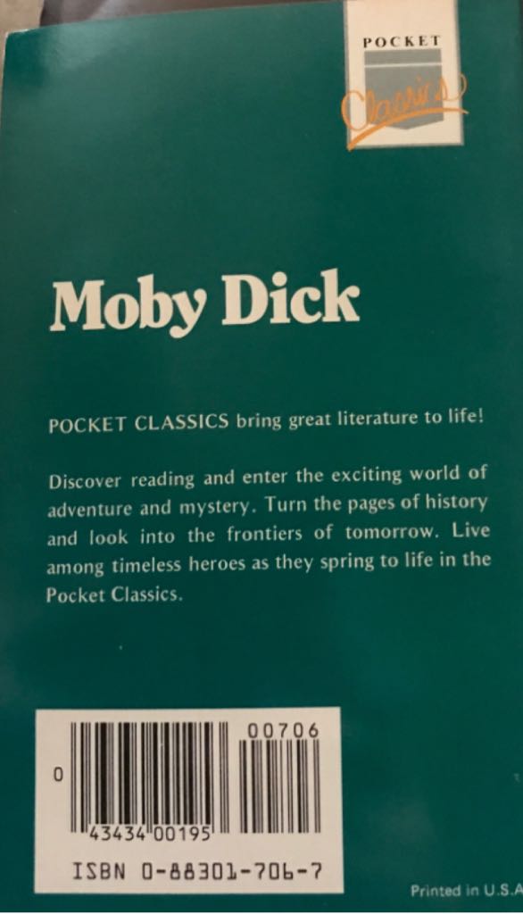 Moby Dick - Herman Melville (Academic Industries, Inc - Paperback) book collectible [Barcode 9780883017067] - Main Image 2