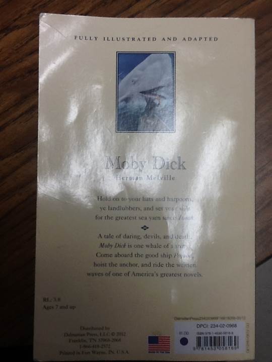Moby Dick - Herman Melville book collectible [Barcode 9781453058169] - Main Image 2