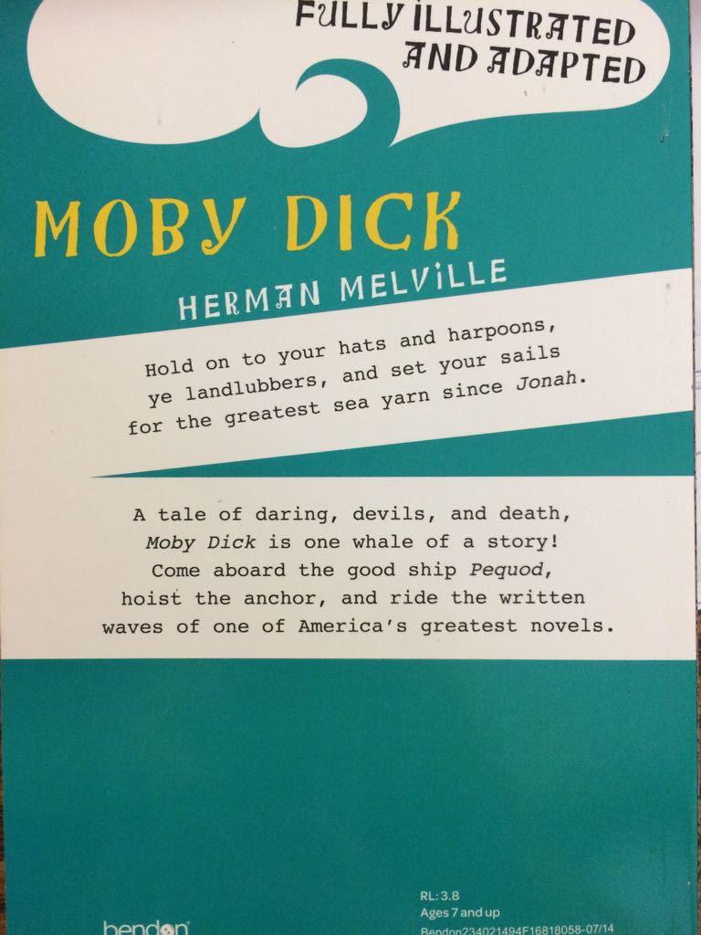 Moby dick - Herman Melville (Bendon Publishing - Paperback) book collectible [Barcode 9781453080047] - Main Image 2