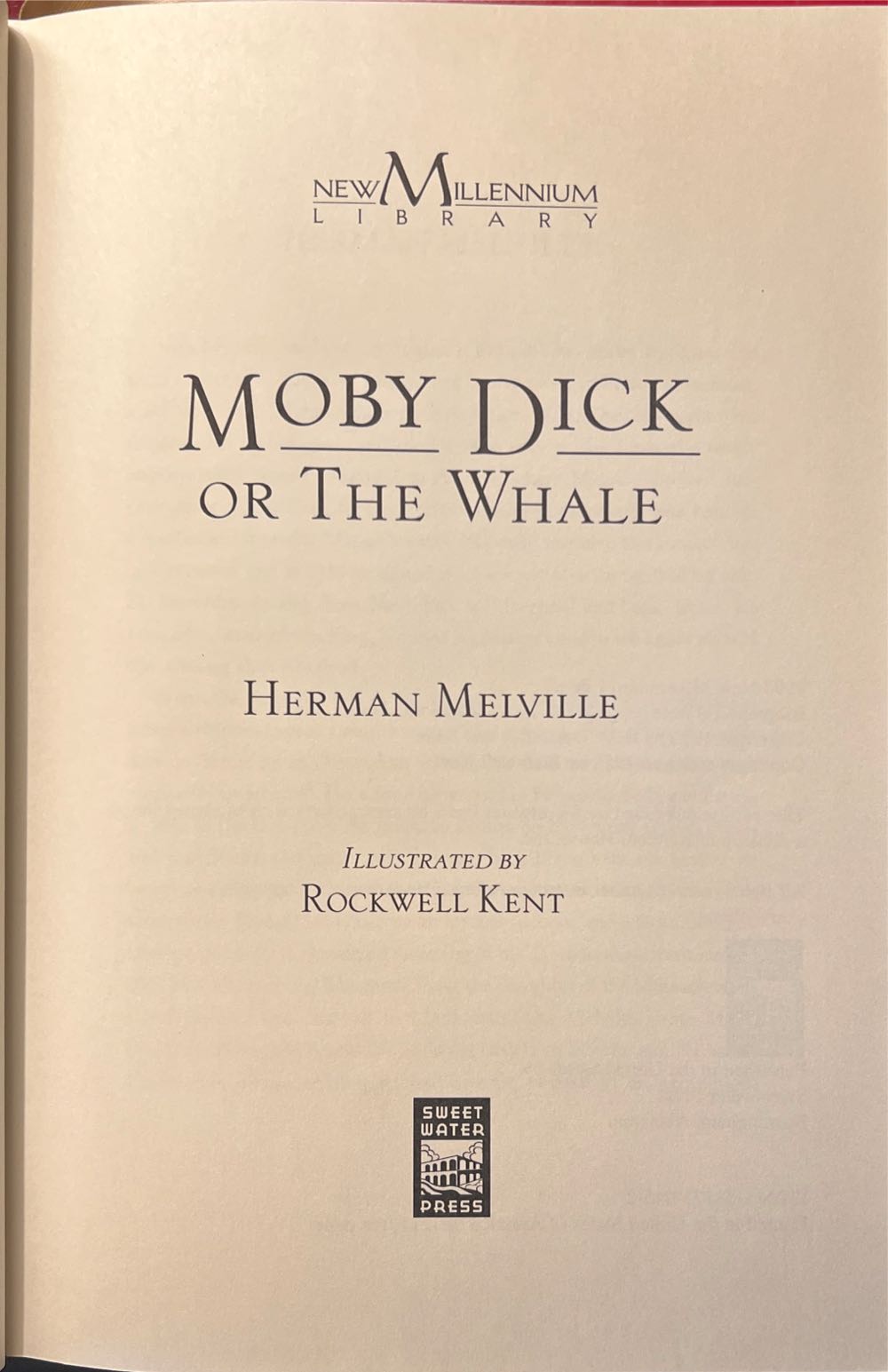 Moby Dick - Herman Melville (Sweetwater Press - Calf-Binding) book collectible [Barcode 9781581730463] - Main Image 2