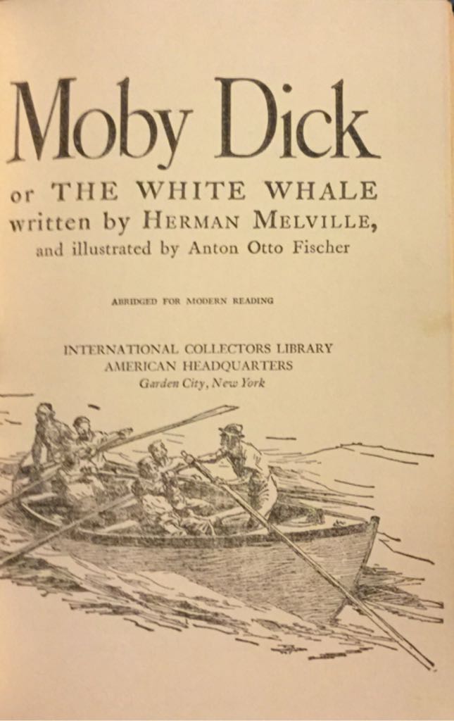 Moby Dick - Herman Melville (International Collectors Library - Sewn Binding) book collectible - Main Image 2