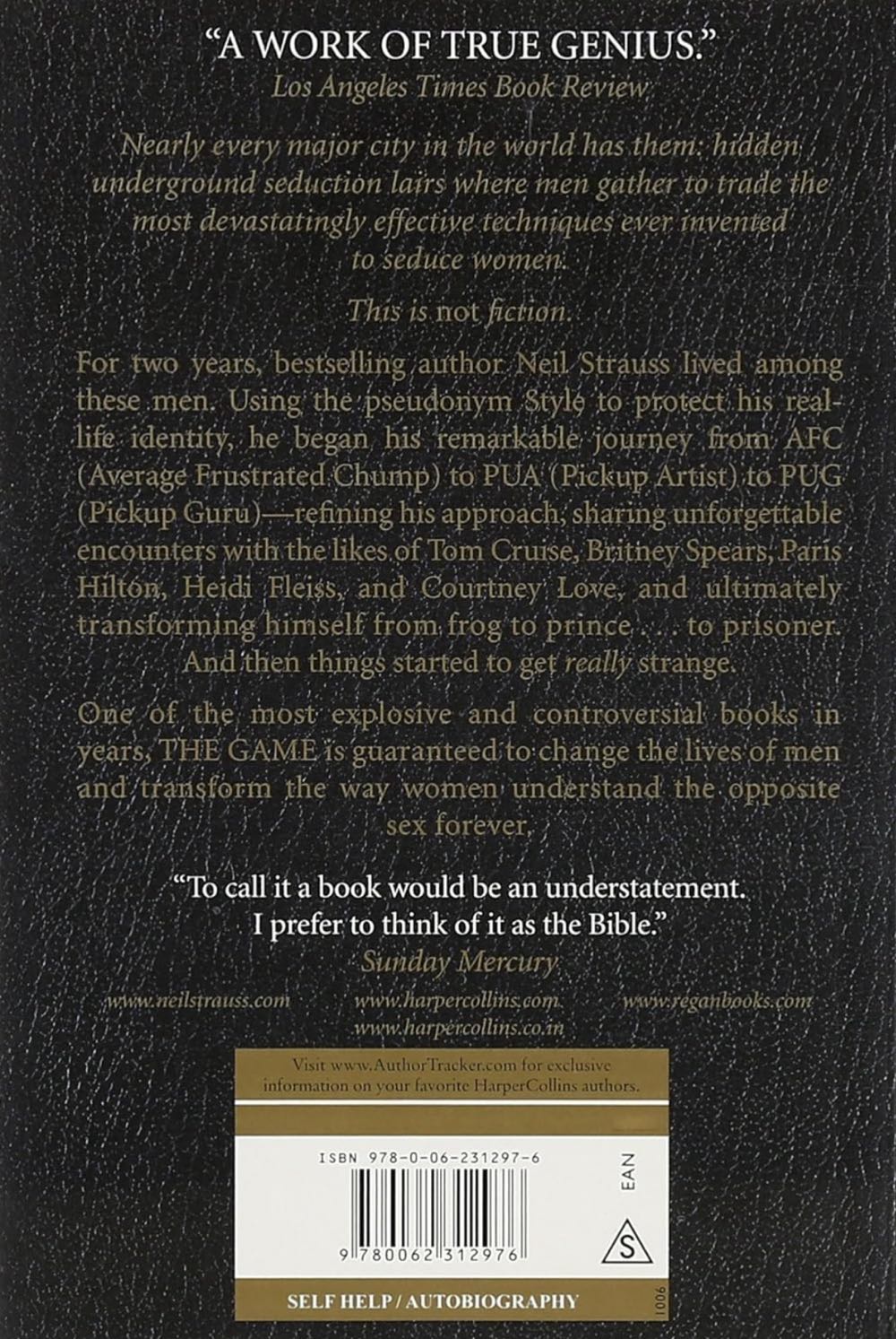 The Game - Neil Strauss (Paperback) book collectible [Barcode 0061240168] - Main Image 2