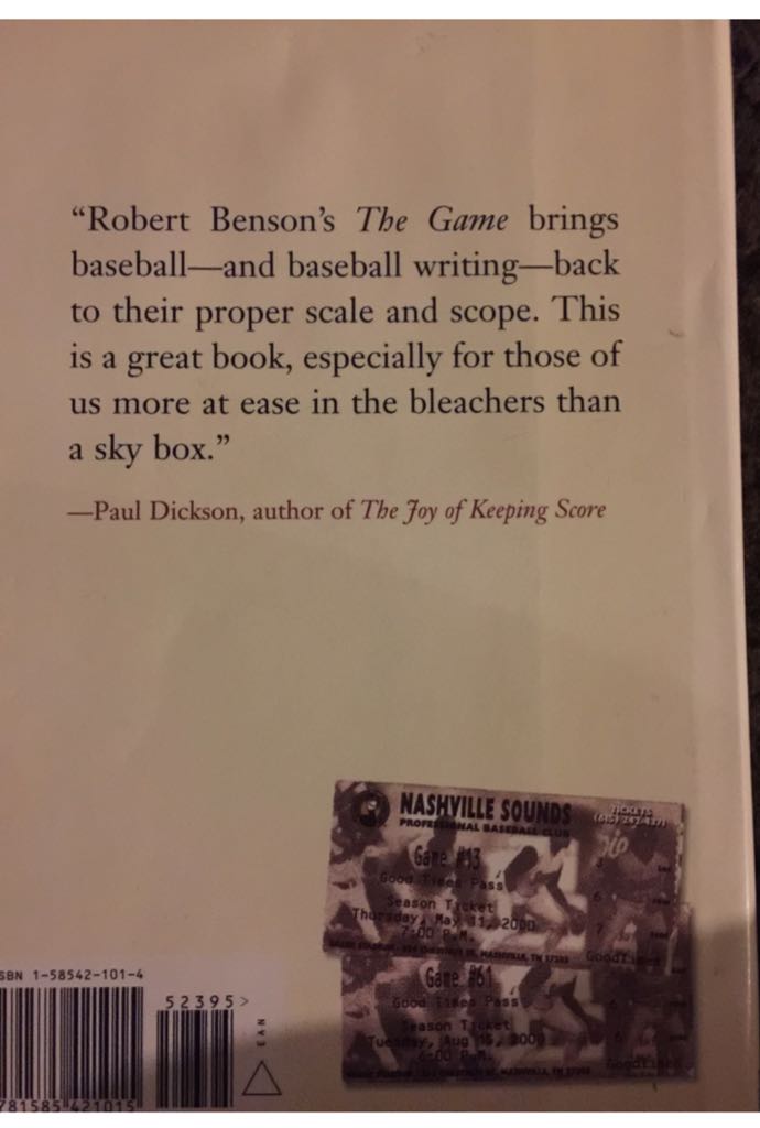 The Game - Robert Benson (Tarcher) book collectible [Barcode 9781585421015] - Main Image 2