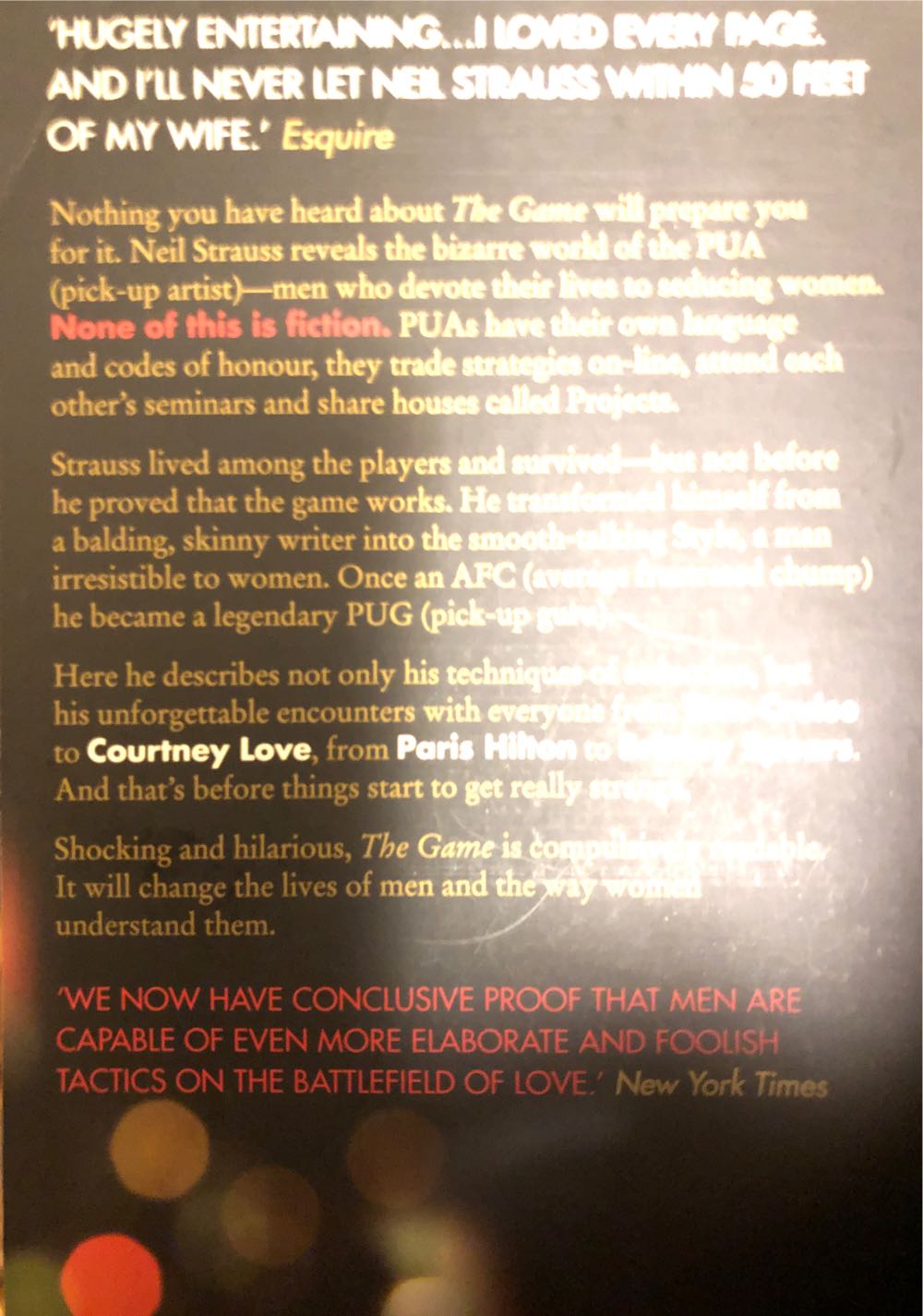 The Game - Neil Strauss (Thorsons) book collectible [Barcode 9781920885984] - Main Image 2