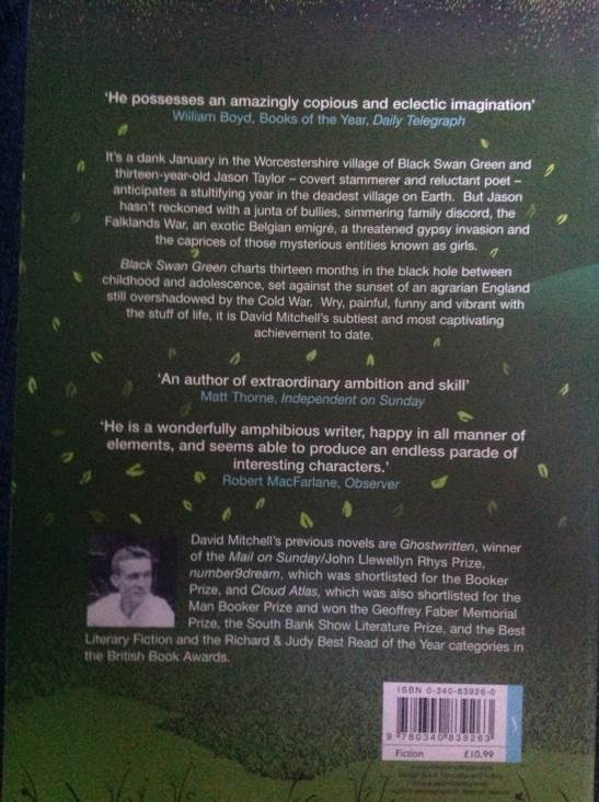 Black Swan Green  book collectible [Barcode 9780340839263] - Main Image 2
