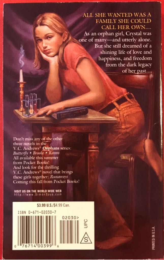 Crystal - V. C Andrews (Paperback) book collectible - Main Image 2