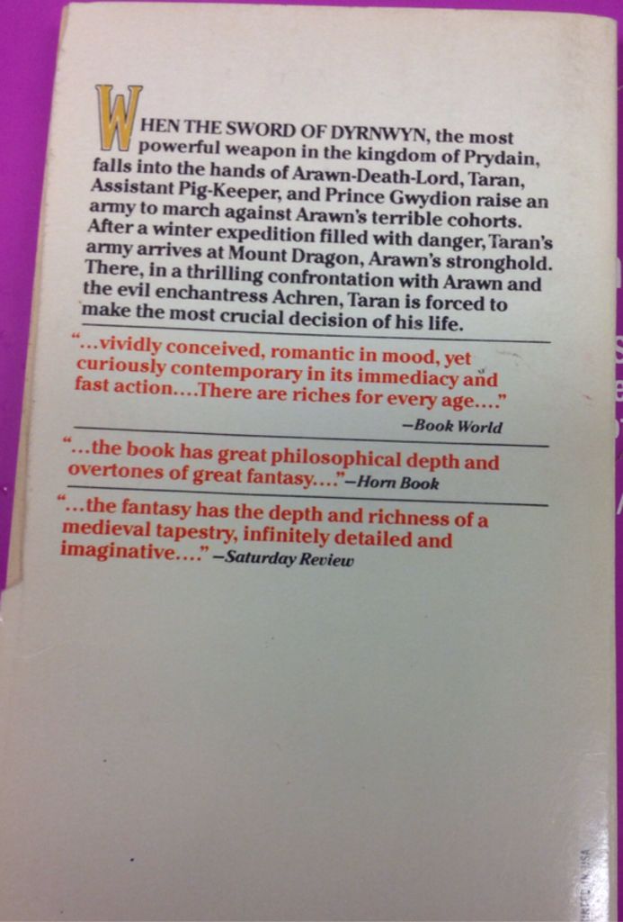 The High King - Lloyd Alexander (Dell Books for Young Readers - Paperback) book collectible [Barcode 9780440801917] - Main Image 2
