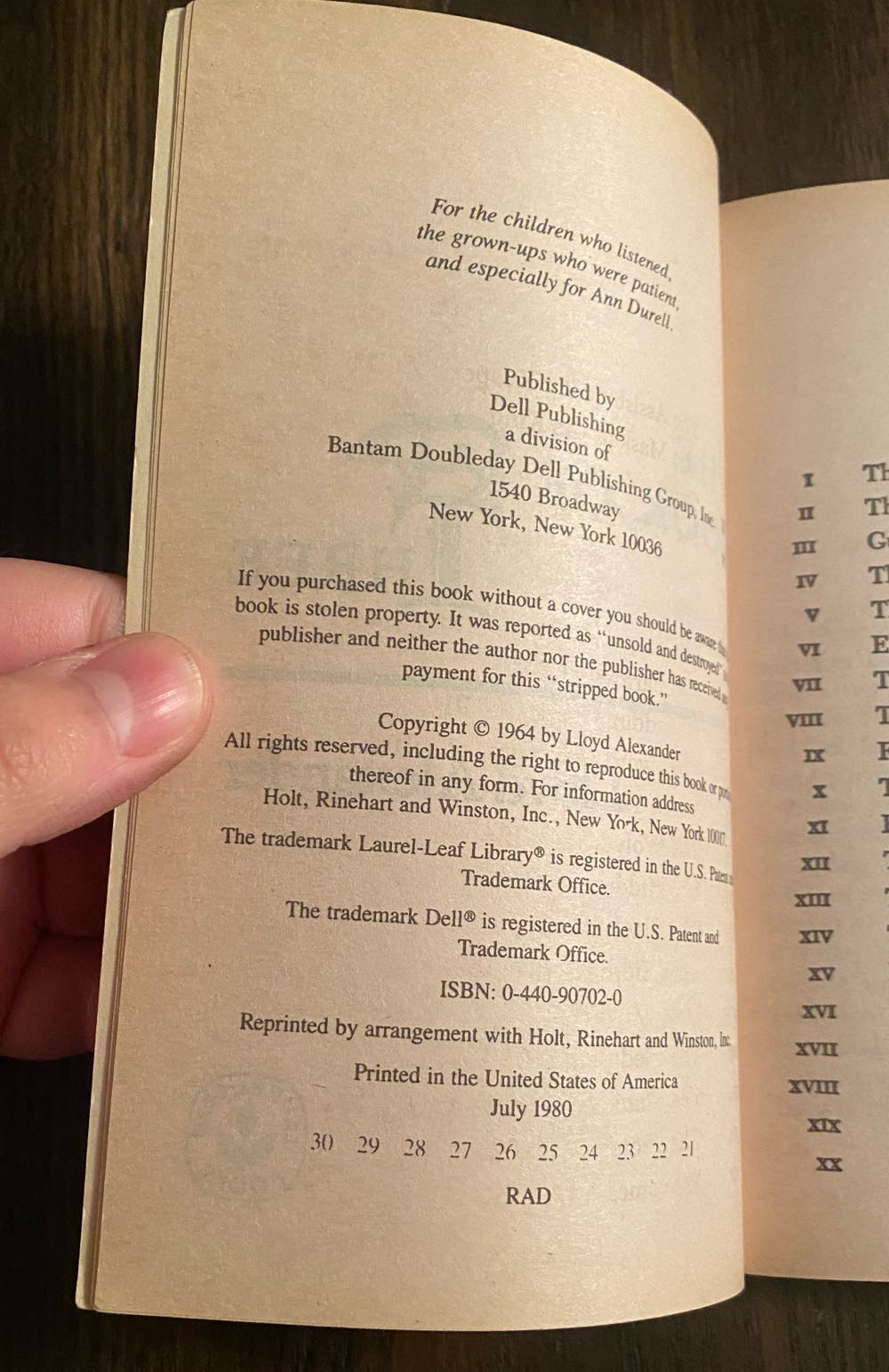 The Book of Three - Lloyd Alexander (Dell - Paperback) book collectible [Barcode 9780440907022] - Main Image 4