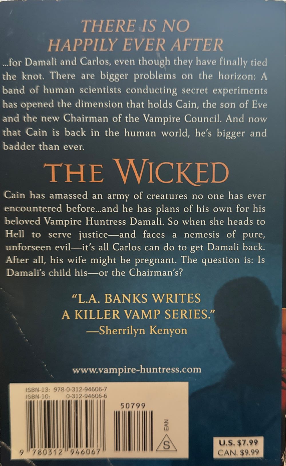 VH8: The Wicked - L.A. Banks (St Martin’s Paperbacks - Paperback) book collectible [Barcode 9780312946067] - Main Image 2
