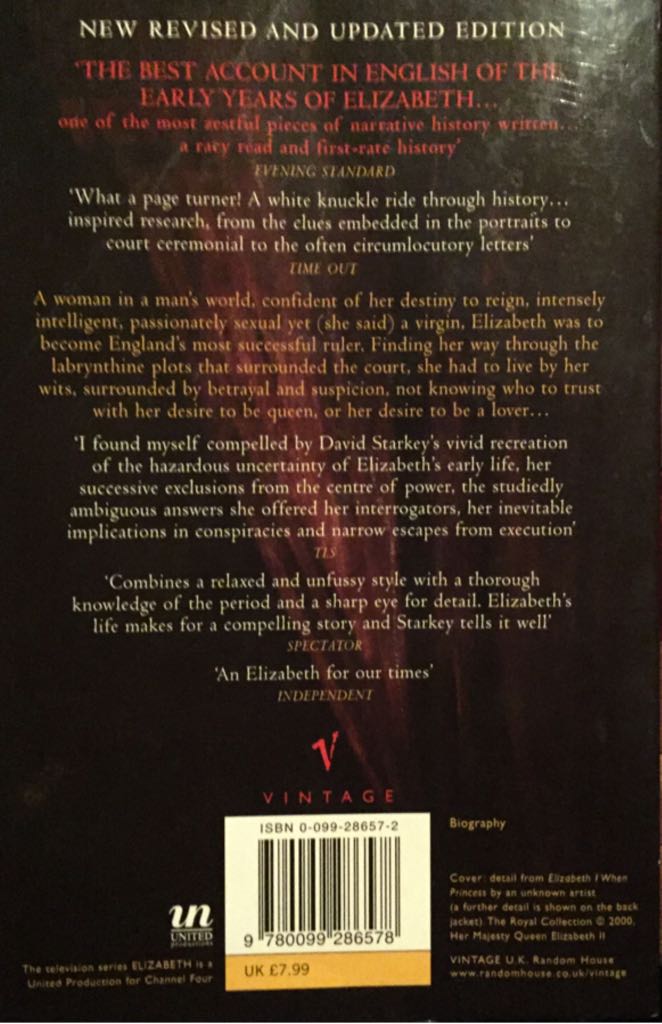 Elizabeth - David Starkey (Vintage - Audiobook) book collectible [Barcode 9780099286578] - Main Image 2