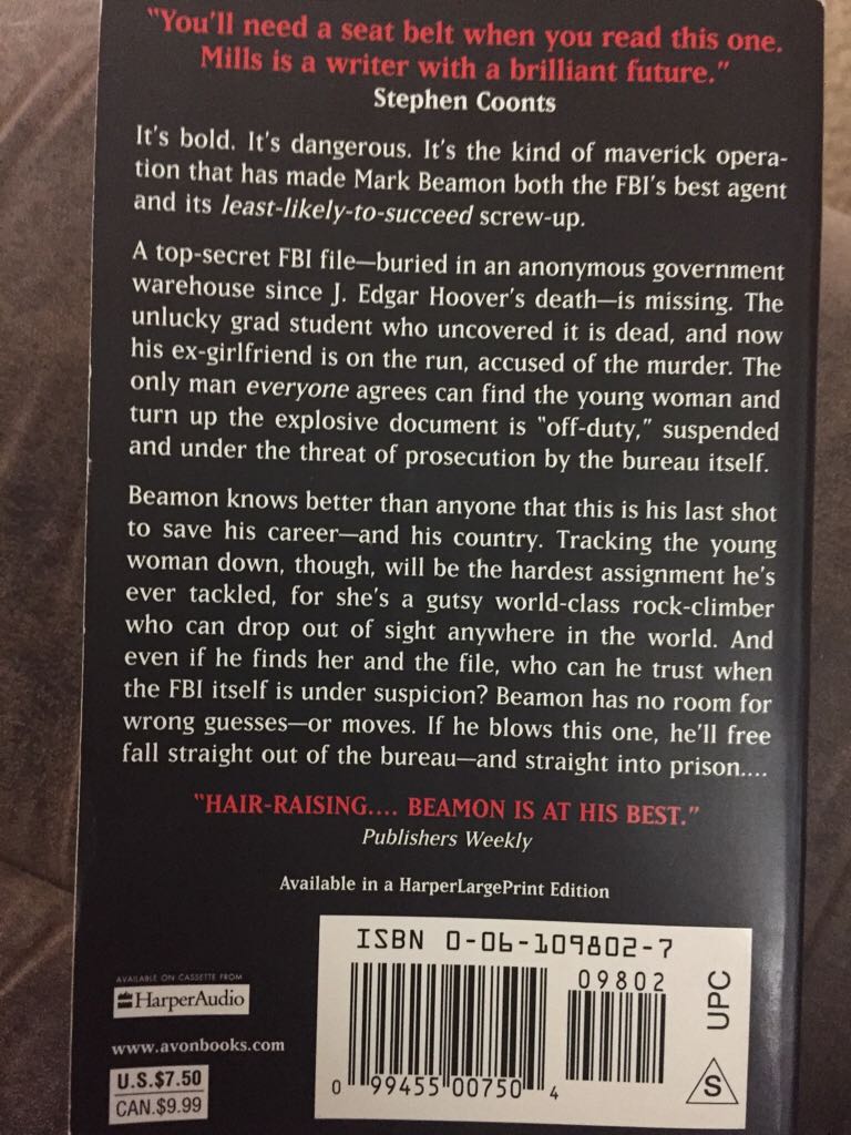 Free Fall - Kyle Mills (Avon - Paperback) book collectible [Barcode 9780061098024] - Main Image 2