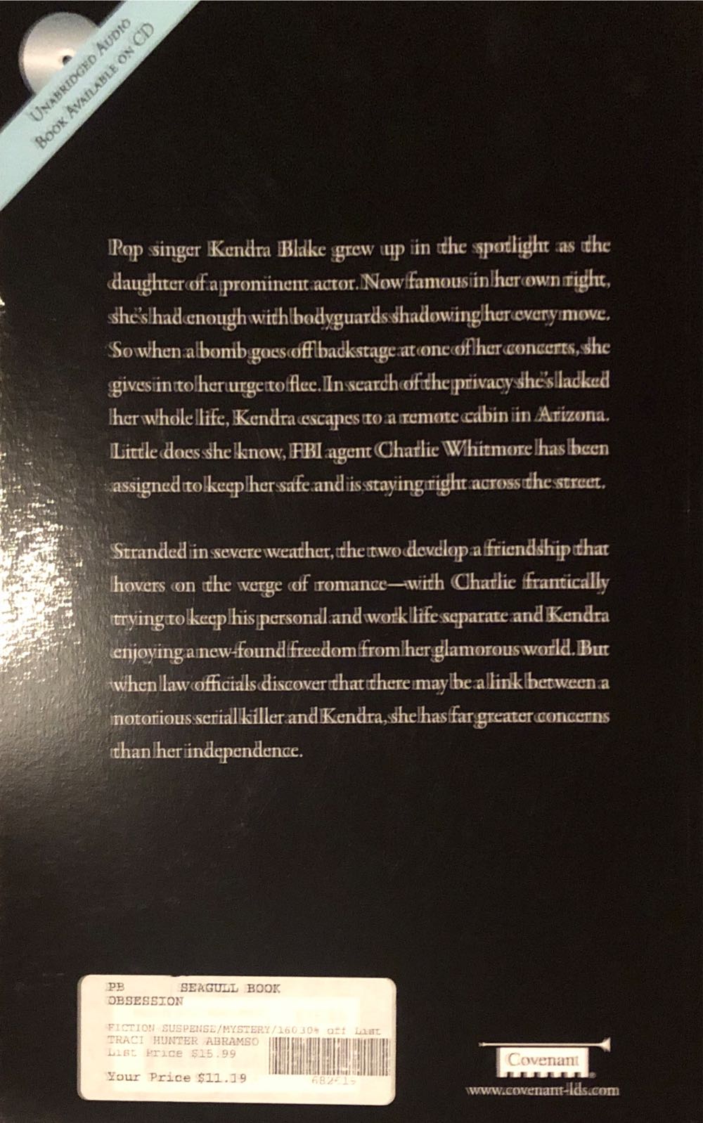 Obsession - Traci Hunter Abramson (Covenant Communications, Inc. - Paperback) book collectible [Barcode 9781608613922] - Main Image 2